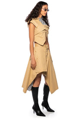 FALL FORWARD TRUMPT MAXI SKIRT