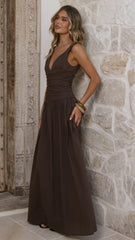 Sanya Maxi Dress - Chocolate