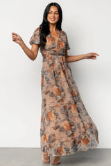 Ardley Maxi Dress | Copper + Slate Floral