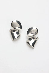 Iris Twist Earrings Silver