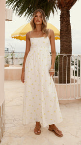 Bronnie Maxi Dress - Limone
