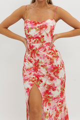Marianna Twist Back Maxi Dress Pink