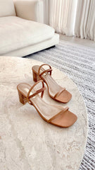 Balton Mule Heel - Sugar Brown / Natural