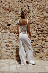 SNDYS Irene Pant White