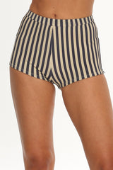 LIONESS Bloom Booty Short Beige Stripe