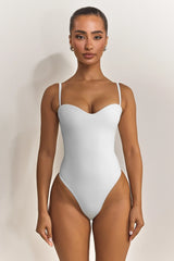 The Sculpt Bodysuit in White