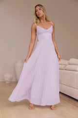 Better Days Plisse Maxi Dress Lilac