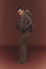 The Blair Hoodie in Brown