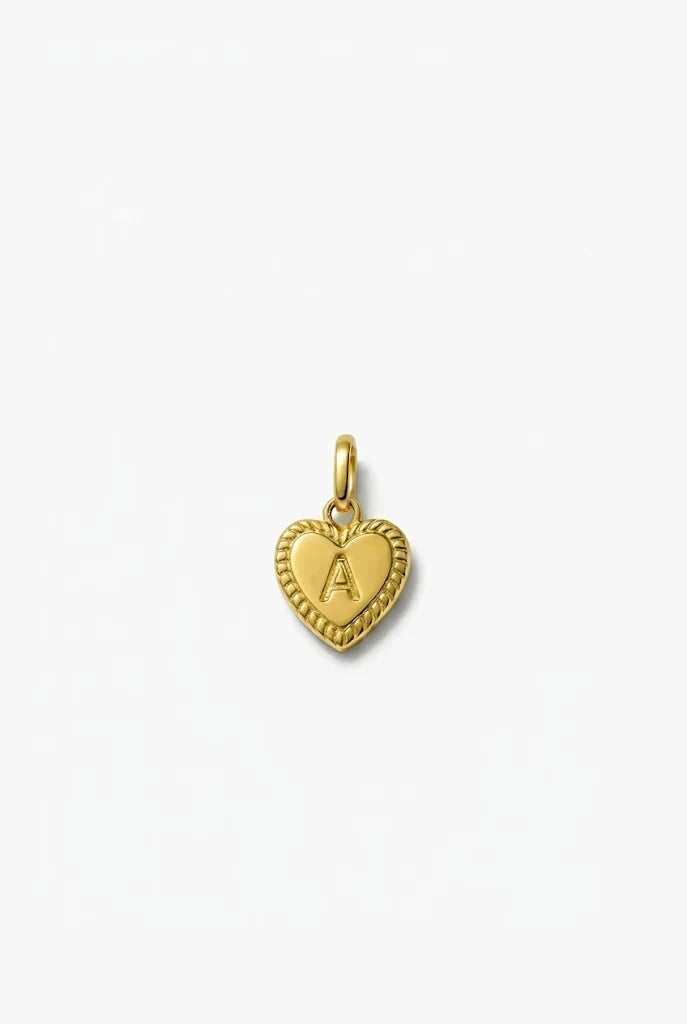 Initial Heart Charm