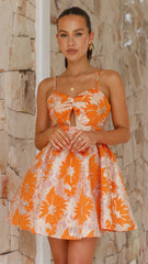 Mimi Mini Dress - Orange