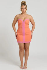 Sunset Sculpt Romper Mini Dress