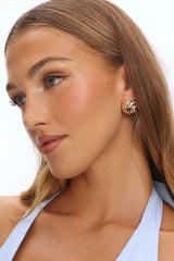 Lilibet Rope Knot Earrings Gold