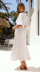 Camille Midi Dress - Atlas Print