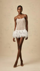 Aella Lace Backless Mini Dress