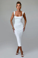 Malina Midi Dress - Ivory
