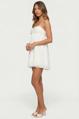 Ariellah Chiffon Babydoll Mini Dress