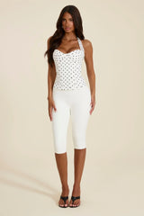 The Maryam Capri Leggings in White
