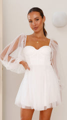 Olivia Mini Dress - White