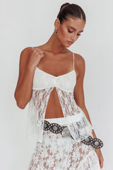 If You Insist Lace Camisole Top Ivory