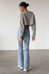 DOGMA High Rise Flare Denim Jeans Medium Wash