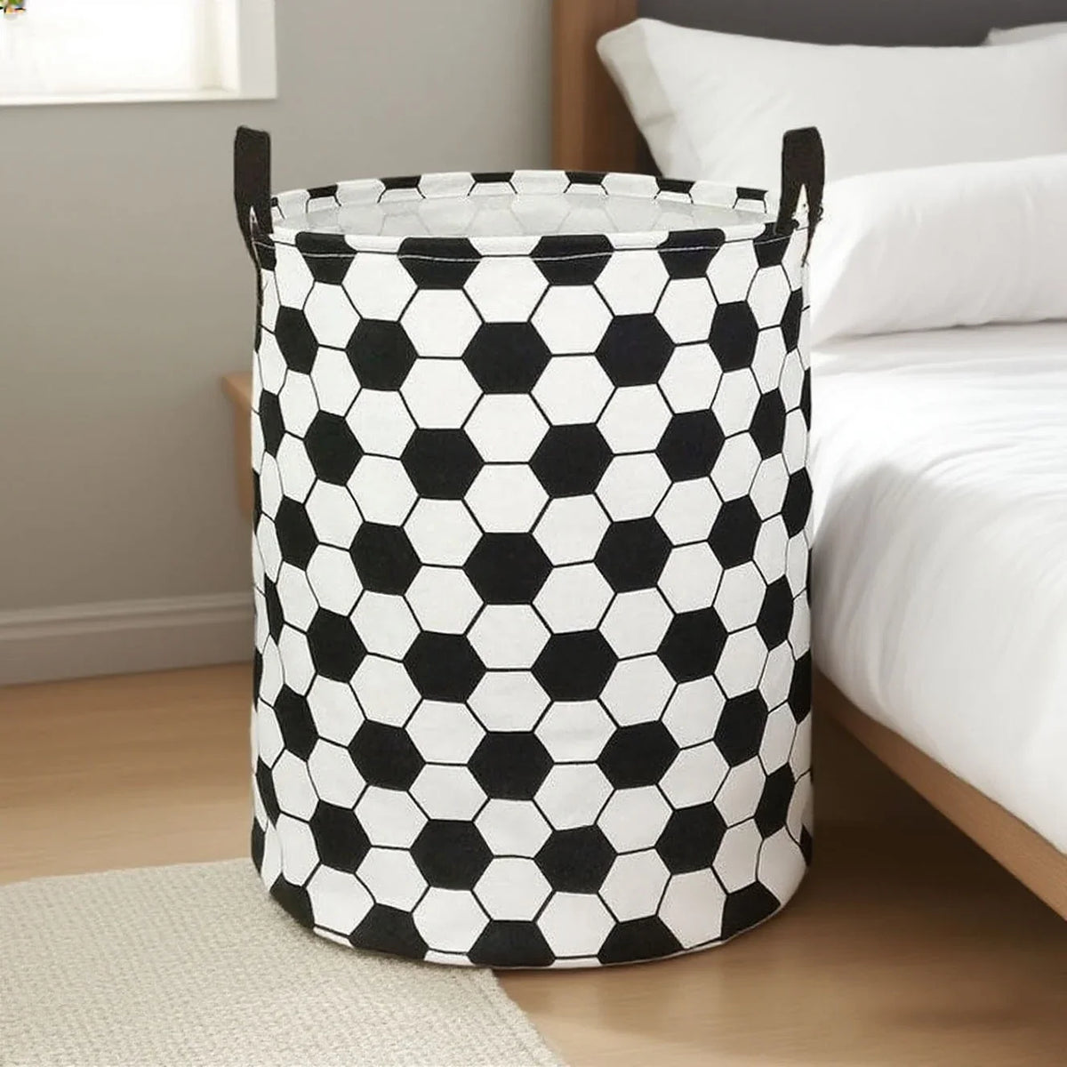 Football Laundry Basket – Large Storage Bin with Handles