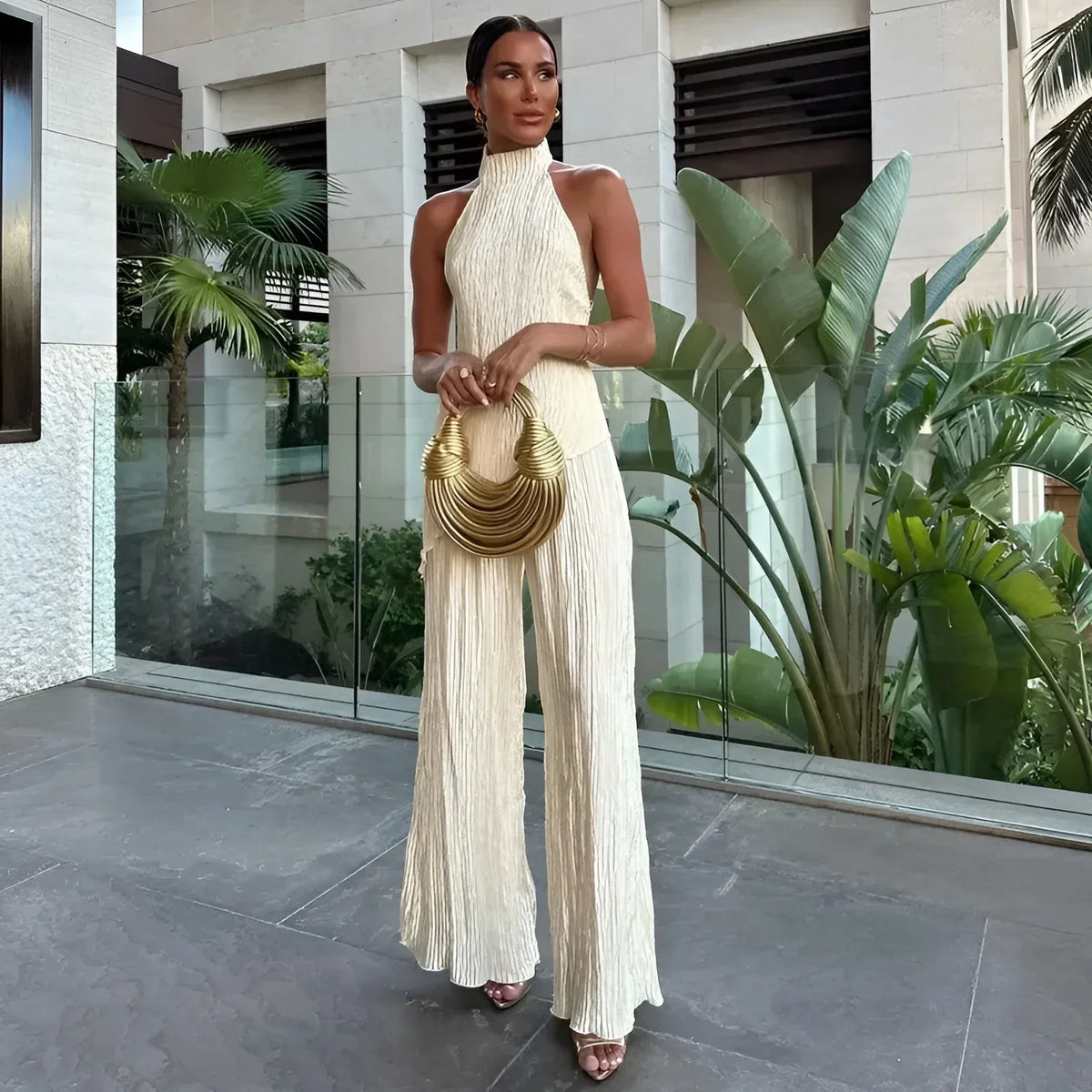 Briarlee Pleated Two-Piece Set