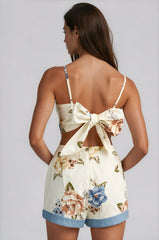 Honey Floral Skort Set