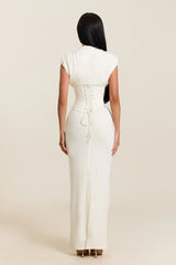 The Sandra Maxi in Cream