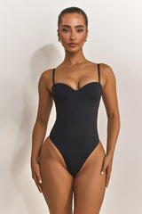 The Sculpt Bodysuit in Black