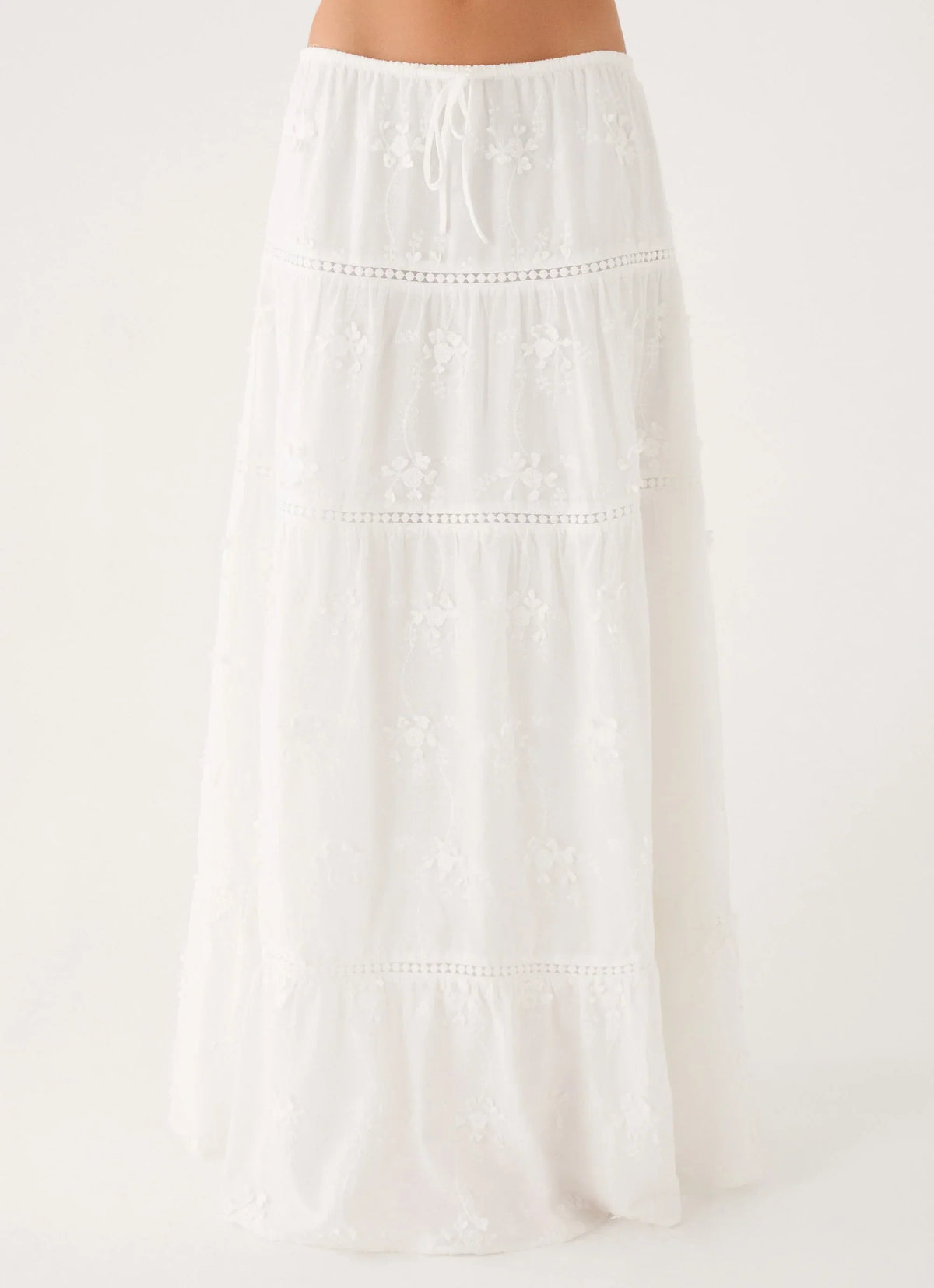 Yours To Keep Maxi Skirt - White